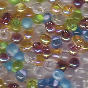 4x3mm Miyuki Drops: 4x3mm Drop Bead Mix, Prairie (10gms)