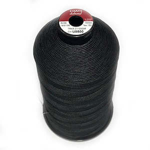 Bonded Polyester Thread: 0.3mm Black Bonded Polyester Thread - 10m or 20m Packet