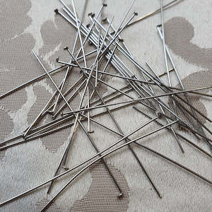 Earring Components: Headpin, Nickel, 55mm, 22ga (5gms/30pcs)