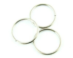 Jump Rings: Jump Ring, Nickel, 12mm, 19ga (5gms/20pcs)