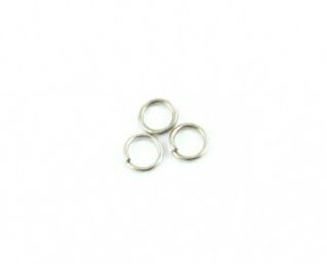 Jump Ring, Nickel, 4mm, 24ga (5gms/250pcs)