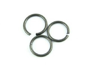 Jump Rings: Jump Ring, Black, 8mm, 20ga (5gms/40pcs)