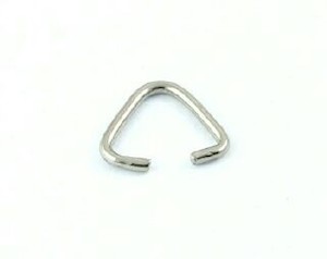 Bail Triangle, Nickel, 10mm (10pcs)
