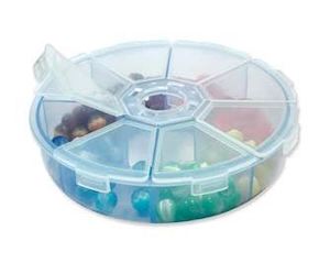 Tools Supplies: Storage Container, 8 Sections with Snaplock Closures, 108x25mm