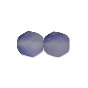 Faceted Czech Glass: Czech Glass Facet, Lavender Matte (6 or 8mm)
