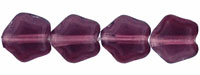 Pressed Czech Glass: Czech Glass, Star, Matte Amethyst, 6mm (10 pcs)