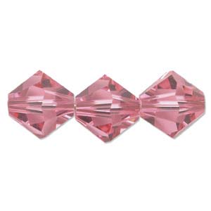 Swarovski Crystal: Swarovski Crystal, Bicone, Rose (4, 6 or 8mm)