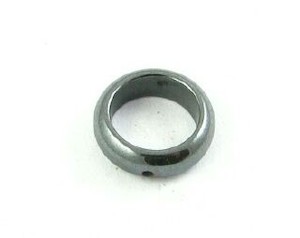 Hematite Stone: Hematite Stone, Donut, 10mm (5 pcs)