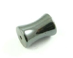 Hematite Stone: Hematite Stone, Bone, 12x8mm (5 pcs)