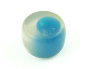 Resin Beads: Resin, Two Tone Barrel, Capri, 15x22mm (10pc)