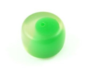 Resin Beads: Resin, Two Tone Barrel, Green, 15x22mm (10pc)