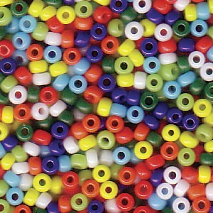 Size 11 Miyuki Seed Beads: Size 11 Seed Bead Mix, Opaque Rainbow (10gm)