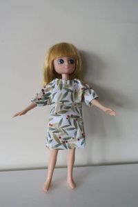 Products: Doll clothes set: dress, jacket, pants, fits 18cm Lottie Doll