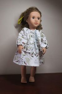 Products: Doll sundress and jacket, Christmas, 46cm doll