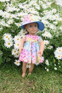 Products: Doll summer dress, multi-coloured, 46cm doll
