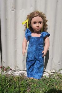 Products: Doll overalls, blue (46cm doll)