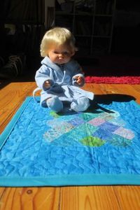 Products: Quilt, Granny Squares pattern, batik