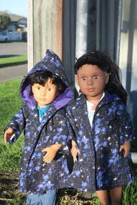 Products: Wizard Cloaks, cosmic pattern, 46cm doll