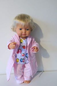 Nurse/Vet uniform, strawberry print. purple background