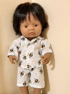Products: Pajamas, bumble bee print, fits 38cm Miniland dolls