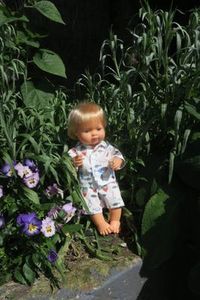 Products: Pajamas, fish pattern, fits 38cm Miniland dolls