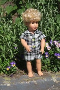 Products: Pajamas, plaid, fits 46cm doll