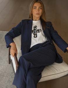 Blanca Blazer - Admiralty Stripe