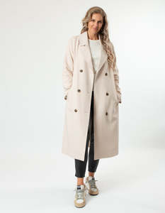 Jackets: STELLA ESSENTIALS Boston Trench - Crème Brulee
