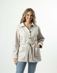 Jackets: STELLA ESSENTIALS Kiki Coat - Oat