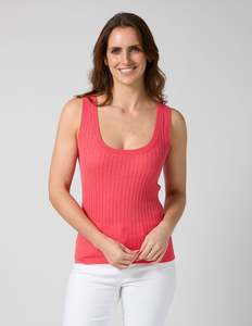 Knitwear: Kimi Tank - Raspberry