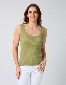 Knitwear: Kimi Tank - Sage