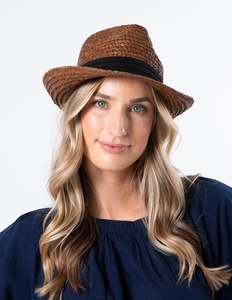 Hats: Fedora Hat - Brown
