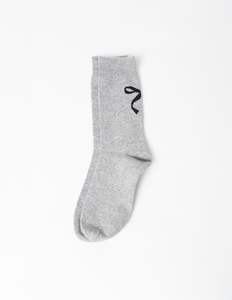 Sock Bow - Grey