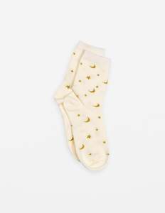 Sock Stars and Moons - Cream
