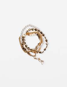 Bracelets: Bracelet Beads and Pearls - Gold