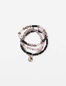 Bracelets: Bracelet Pastel Bead - Pink