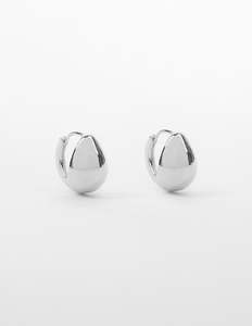 Earrings: Earrings Tear Drop - Silver