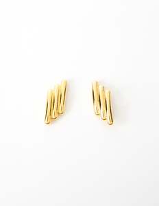 Earrings Solid Bar - Gold