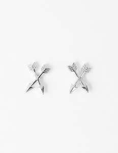 Earrings: Earring Arrow - Silver