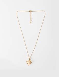 Necklace Flower Burst - Gold