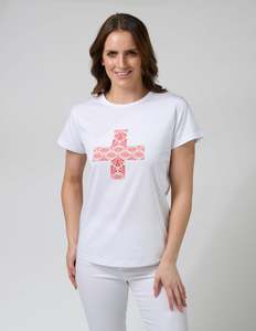 Classic Tee Strawberry Scoop - White