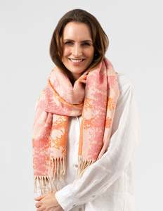 Scarves 1: Scarf Tassels - Pink and Orange