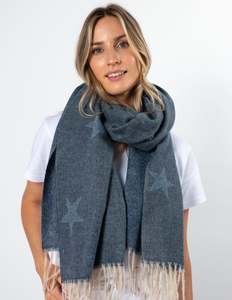 Scarves 1: Denim with Stars Scarf