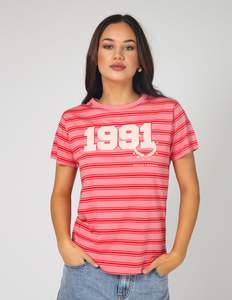Ace Tee - Pink Stripe Base 1991