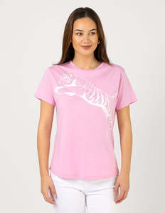 Ace Tee - Pink Leaping Tiger