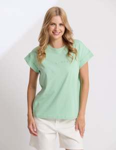 Stella Essentials: Cuff Tee - Snifter Green