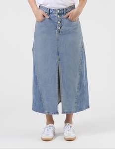 Denim Collection: Taylah Skirt - Mid Blue