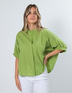 Ss24: Charlie Shirt - Grasshopper