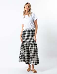 Sale Skirts: Dalton Skirt - Black and White Check