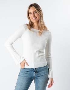 Kirby Knit Top - Pearl